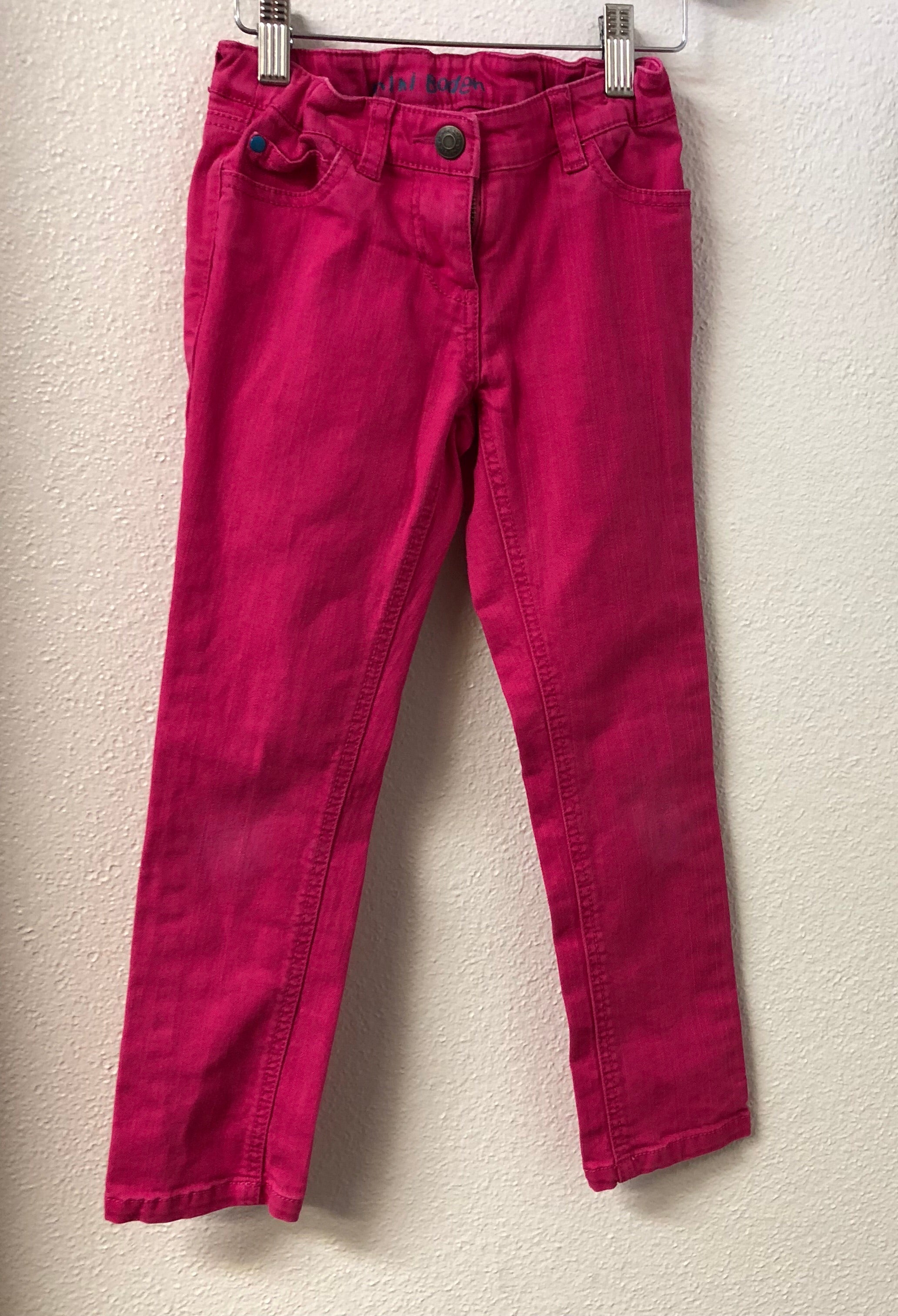Size 7 Mini Boden Pink Skinny Jeans
