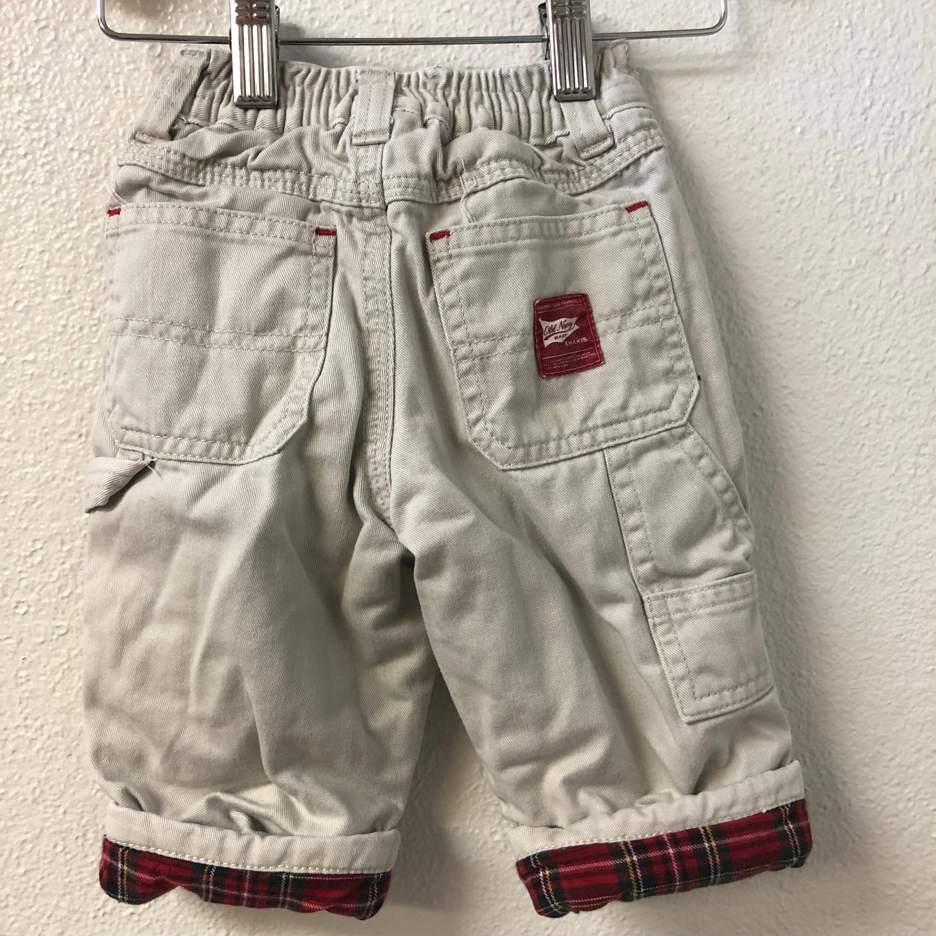 03-6M Old Navy Flannel Lined Pants